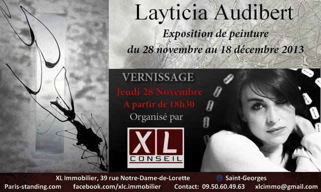 Photographie d’archive : Exposition de peinture chez XL Immobilier (XL Conseil)